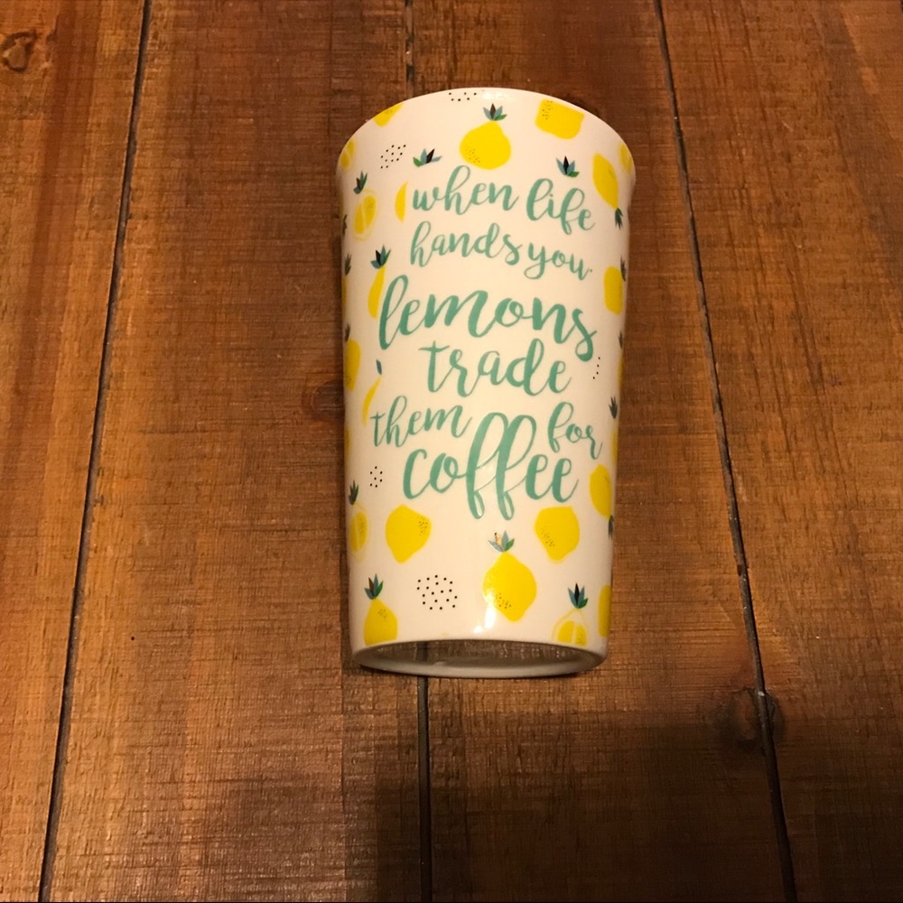 Ceramic Tumbler When Life Gives You Lemons